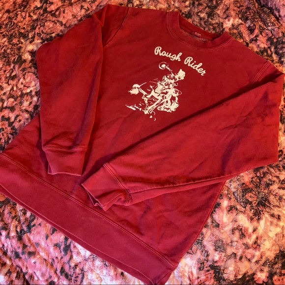 RARE Brandy Melville Rough Rider Sweatshirt - Picture 3 of 4